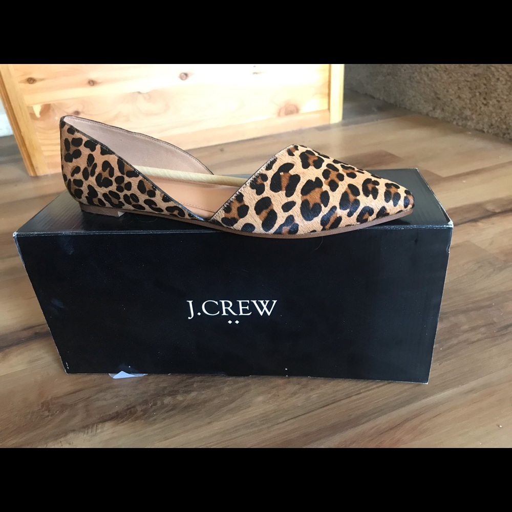 NIB J. Crew Leopard Print Flats